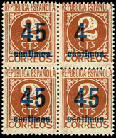 479 Ed. *** 744Td Bl.4  1 Sello Variedad Falta Cifra “5”.Marquill - Unused Stamps
