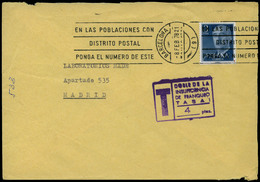 615 Ed. 1159 - 1978. De Barcelona A Madrid Con Marca “T/doble De La Insuficiencia...... 4 Ptas” - Storia Postale