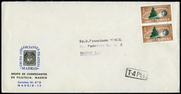 621 Ed. 1736 Par.  1966. De Madrid A Madrid, Correo Interior. Y Marca “T-4 Ptas” - Lettres & Documents