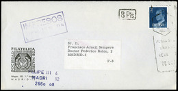 630 Ed. 2345 - 1985. De Madrid A Madrid (correo Interior) Y Marca En Rectángulo “8 Ptas” - Lettres & Documents