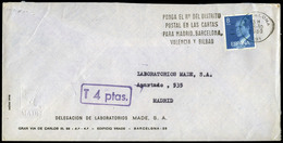 646 Ed. 2393 - 1980. De Barcelona A Madrid Con Marca “T 4 Ptas” - Lettres & Documents