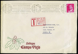 647 Ed. 2394 - 1981. De Madrid A Madrid (correo Interior) Con Marca “T/doble De La Insu..... 2 Ptas” - Lettres & Documents