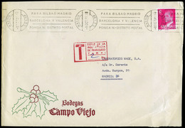 647 Ed. 2394 - 1981. De Madrid A Madrid (correo Interior) Con Marca “T/doble De La Insu..... 2 Ptas” - Covers & Documents