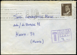 656 Ed. 2558 - 1984. Gavá A Madrid Y Marca “T/doble De La.... 2 Ptas” - Lettres & Documents