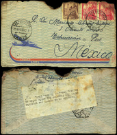 700 Ed. 1027-1032(2) Vuelo Accidentado.1949. Desde “San Fernando 25/Nov/49” A Méjico. - Storia Postale