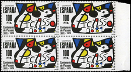 730 Ed. *** 2609F Bl.4 1981. Falso Postal. Borde Hoja Marquillado Soro. Lujo - Nuevos