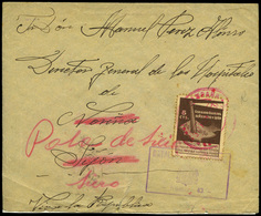 762 Ed. 1 - 1937. Carta Cda Al “Director General De Hospitales De Noviña” Y Reexpedida A Pola De Siero - Asturias & Leon