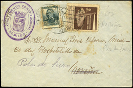 763 Ed. 683+ 1 - 1937. Carta Con Cuño “Ayuntamiento Constitucional Somiedo” Y Cda Al “médico Del Hospitalillo En Noreña” - Asturias & Leon