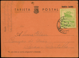 773 Ed. TP 5 - 1937. Tarjeta Postal Cda Desde Pola De Siero 05/09/37 A Corao. Lujo. Rara. Ex Gomez-Guillamón - Asturias & Leon