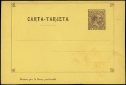 781 * Laiz 1 - 1892. Pelón. Carta-Tarjeta 15cts. Sin Perforar, Sin Engomar Y Sin Anuncios. - 1850-1931