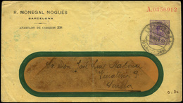 787 0 Laiz 260 - 1910. Medallón. 15cts. Violeta. Publicidad Impresa “R. Monegal Nogués-Barcelona” - 1850-1931