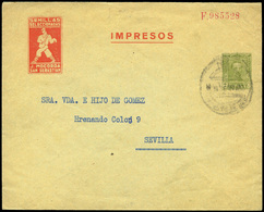 802 0 Laiz 619 - 1925. Vaquer. 2cts. Oliva. Publicidad Impresa “J. Mocorda. San Sebastian. Semillas....” - 1850-1931