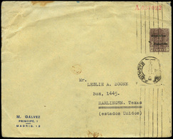 840 0 Laiz 956 - 1931. Vaquer Sobrec. República. 30cts. Castaño. Publicidad Impresa “M. Galvez…" - 1850-1931