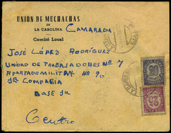 942 Ed. 748-749 - Cda Con Membrete “Unión De Muchachas De La Carolina-Comité Local” Raro. - Covers & Documents