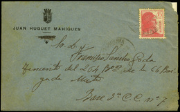 947 Ed. 752 - Cda A “Base 3. CC.7.BM 66 Extramuros Norte” Y Correo De Campaña, Con Remite “J.Huguet.La Carolina” Lujo. - Covers & Documents