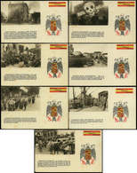 951 1939. 21 Postales Con Emblema “Franco-Franco-Franco” Ediciones Marin, San Sebastian - Covers & Documents