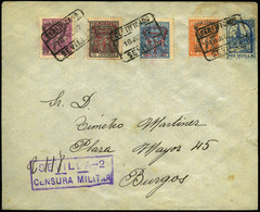 980 Ed. 53/6+local - 1937. Sevilla. Cda “Certificado 18/07/37. Sevilla” A Burgos. Ex Aracil - Lettres & Documents