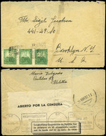 982 Ed. 682(3) - 1937. Cda Con 3 Sellos De Mariana Pineda (Fechad., Rombo Puntos) A USA - Storia Postale