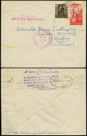 989 Ed. 154+Benefi. 38 - Marruecos. 1938. “Tahuima 14/Dic/38” A Bilbao + C.M. Tauima (rara) Y “C.M. - Storia Postale