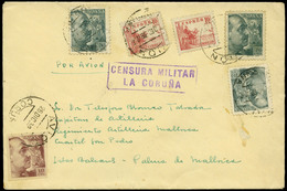 1001 Ed. 888-870(3) - La Coruña. Carta Cda De La Coruña A Palma De Mallorca - Lettres & Documents