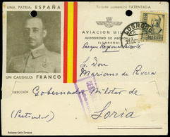 1006 Ed. TP 820 - La Rioja. Tarjeta Ilustrada Con Leyenda Impresa “Aviación Militar-Aeródromo De Agoncillo (Logroño)” - Lettres & Documents