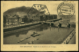 1009 Ed. TP 842+845 - San Sebastian. Bonita Tarjeta Cda Con Fechador Especial De S. Sebastian - Cartas & Documentos