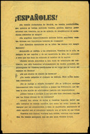 1026 1937. “ESPAÑOLES¡¡ No Temais Ciudadanos De Madrid, No Temais Combatientes........” Impreso En Anverso - Storia Postale