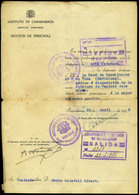 1035 1938. Folleto “Instituto De Carabineros Servicios Sanitarios.Sección De Personal” - Storia Postale