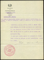 1044 1937. Hoja “Agrupación De Hospitales Militares” Hoja De Presentación En Hospital. - Storia Postale