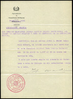 1044 1937. Hoja “Agrupación De Hospitales Militares” Hoja De Presentación En Hospital. - Covers & Documents