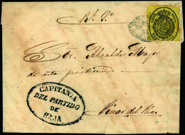 1060 Ed. 6 - 1861. Sobreenvuelta Cda De Baja A Pinar Del Rio. Preciosa - Cuba (1874-1898)
