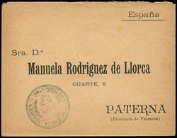 1063 1898. Guerra De Cuba. Carta Cda De  Cuba A Paterna (Valencia) Con Marca Franquicia Militar - Cuba (1874-1898)