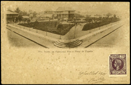 1075 1905. Tarjeta Postal Sin Circular “Sta. Isabel De Fernando Poo. Plz. España” - Fernando Po