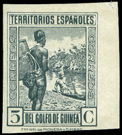 1097 Ed. *** 204 S/D 	Cambio De Color Verde Oscuro. No Cat. - Guinea Española