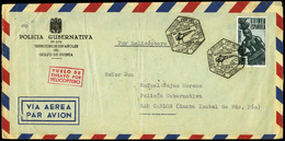 1107 Ed. 329 - Carta Con Membrete “Policia Gubernativa E Los Territorios Españoles Del Golfo De Guinea” - Guinée Espagnole