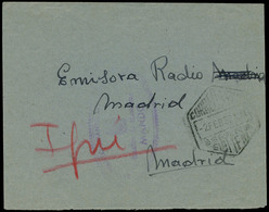 1131 Guerra Ifni 1957/58. Carta Cda De Ifni A Madrid Con Marca Franquicia Regimiento Infanteria. Batallón Maniobras. - Ifni