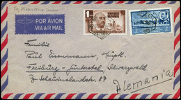 1168 Ed. 89+AOE23 Carta Cda, Correo Aereo De Villacisneros A Alemania.Franqueo Mixto - Sahara Spagnolo
