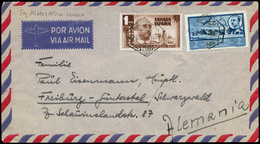 1168 Ed. 89+AOE23 Carta Cda, Correo Aereo De Villacisneros A Alemania.Franqueo Mixto - Spanish Sahara