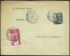 1189 Tanger Ed. España 925+Huerf.Corres - 1945. Carta Cda De Tánger A Avilés. Escasa - Marocco Spagnolo