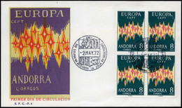 1205 Andorra Española - Ed. SPD 72 Bl.4	 Muy Raro El Bl. En SPD - Altri & Non Classificati