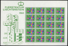 1229 Liechtenstein - Ed. *** 355 En HB De 20 1960. Pliego Completo.Lujo. - Altri & Non Classificati