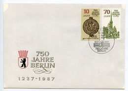 Germany, East 1987 Scott 2546 & 2549 FDC Berlin 750th Anniversary - 1981-1990