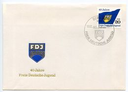 Germany, East 1986 Scott 2525 FDC Free German Youth Org. 40th Anniversary - 1981-1990