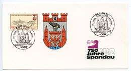 Germany, Berlin 1982 Scott 9N471 FDC Card Spandau 750th Anniversary - 1981-1990