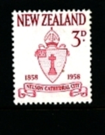NEW ZEALAND - 1958  NELSON CENTENARY  MINT NH - Unused Stamps