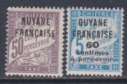 Guyane  Taxe N° 8 / 9 X Partie De Série :  Les 2 Valeurs Trace De Charnière Sinon  TB - Other & Unclassified
