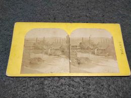 ANTIQUE STEREOSCOPIC REAL PHOTO FRANCE - SAVOIE - USINE Á CRAUS - Stereoscopi