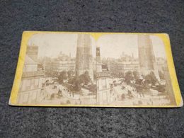 ANTIQUE STEREOSCOPIC REAL PHOTO FRANCE - PARIS - TOUR ST. JACQUES - Stereoscopi