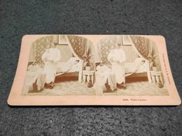 ANTIQUE STEREOSCOPIC REAL PHOTO NIGHT SQUALLS - Stereoscopi