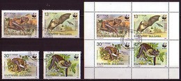 BULGARIA - 1989 -WWF - Protection De La Nature - Chauves-souris - 4v + PF  Obl. - Oblitérés